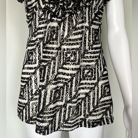 Heart Soul - Womens Y2K Black/White Top Sz MD - Picture 2 of 8